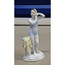 USSR 1960s Beauty Swimmer Lomonosov porcelain figurine