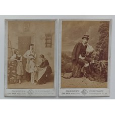 Naked/Nude Wonam and Man Russian Antique Postcard