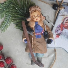 Antique Style Spun Cotton Christmas ornament