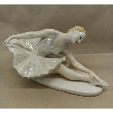 Ballerina - Dying Swan - USSR LZFI porcelain figurine 1950s.