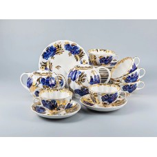 Miracle Garden ~ Tea Set 6/20 ~ Imperial Lomonosov Porcelain ~ LFZ