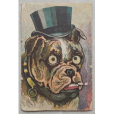 Smoking Boxer Antique Postcard