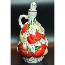 Eggplant  Vintage Russian Glass Christmas ornament