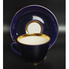 Cobalt Cup and Saucer Night Lomonosov