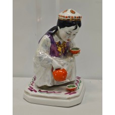 USSR 1960 Fascinating Uzbek Girl Dulevo porcelain