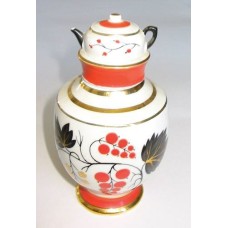 Vintage Tea Caddy Red Currant Lomonosov USSR