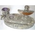 Antique Russian  Set  - Pen Tray, Inkwell and Bloter