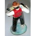 Man with Accordion Rare USSR porcelain figurine 1960