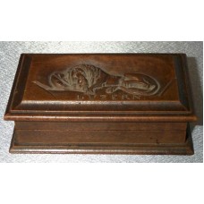Antique Wooden Box for Postal Stamps