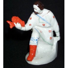 Sadko with Fish porcelain figurine USSR 1960s