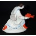 Sadko with Fish porcelain figurine USSR 1960s