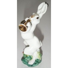 Trumpeter Hare USSR Lomonosov Porcelain