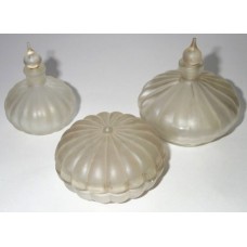 Antique Russian Perfume  Set  Opal Glass
