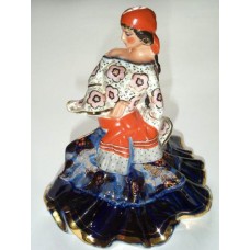 USSR 1950s Gipsy Korosten porcelain figurine