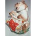 Bear-Baby Sitter Rare Lomonosov porcelain figurine 50'