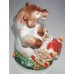 Bear-Baby Sitter Rare Lomonosov porcelain figurine 50'