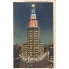 ELECTRIC BUILDING BUFFALO Old Postcard