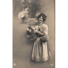 Happy Easter Antique Postcard
