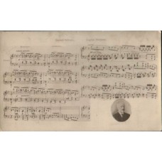Eugene Oneguine Antique Postcard Music
