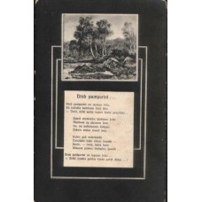 Landscape Antique Postcard Poem
