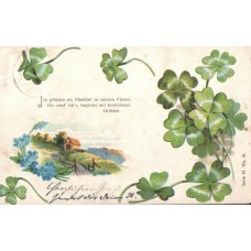 Forget-Me-Not  Antique Postcard Poem 1903