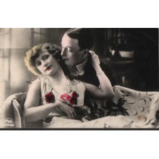 Lovers Antique Postcard