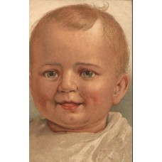 Smiling Baby Russian Antique Postcard