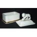Rare Porcelain Box Lion with Ball 1950s