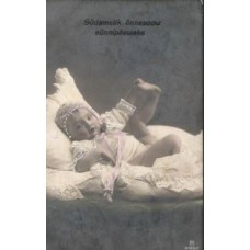 Newborn Baby Antique Postcard