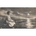 Loneliness Russian Antique Postcard