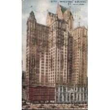 Investing Building,New York, Antique Postcard