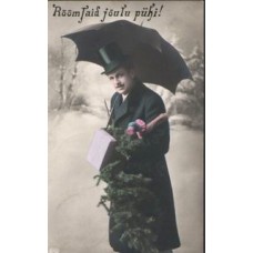 Merry Christmas Antique Postcard