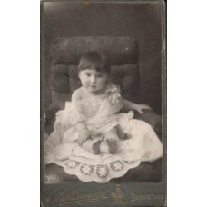 Cute Baby Russian Antique Photo