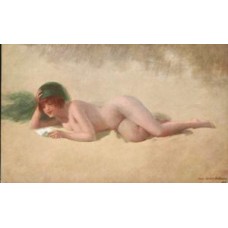 Naked/Nude Wonam Antique Postcard