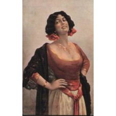 Gipsy Russian Antique Postcard