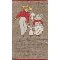 Family Antique Postcard