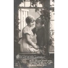 Lovers Antique Postcard