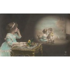 Jealousy Russian Antique Postcard